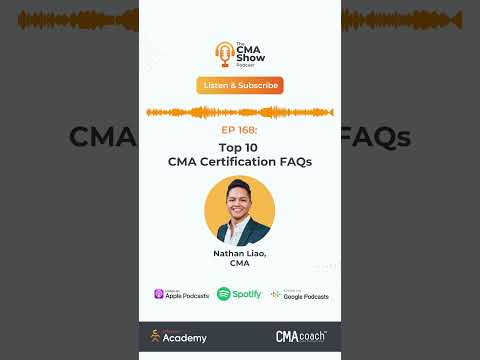 EP 168: Top 10 CMA Certification FAQs