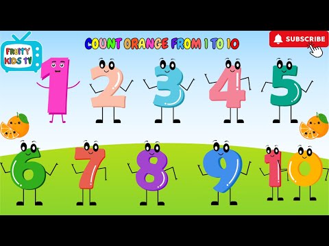 Count with Oranges! 🍊 | Fun 1 to 10 Number Song for Toddlers | Learn counting #countingforkids