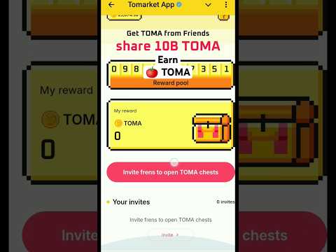 Tomarket Invite And Earn Toma Tokan, 10 B Toma Coin Earn, Listing 20 December