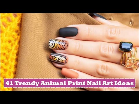 41 Trendy Animal Print Nail Art Ideas | Leopard Nail Designs