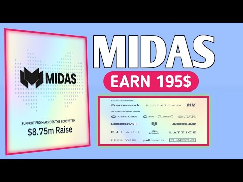 Midas Airdrop VANA || Free Airdrop Midas || Earn Money with Midas Airdrop 💯  || MIDAS 8.8M Funding