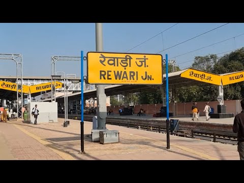 Rewari Junction railway station Haryana, Indian Railways Video in 4k ultra HD