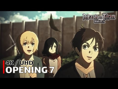 Attack on Titan - Opening 7 【The Rumbling】 4K / UHD Creditless | CC