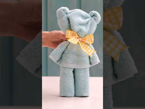 Baby Shower Gift Ideas - Terry Towel Teddy Bear #babyshower #giftideas