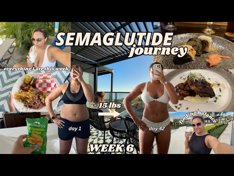 SEMAGLUTIDE JOURNEY *week 6* // Everything I ate at an all-inclusive resort + finding balance