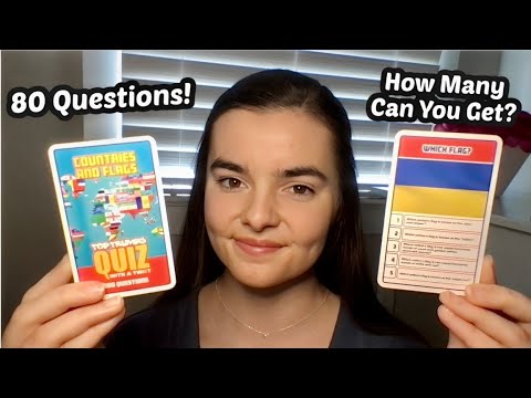 ASMR Whispering 80 Trivia Questions About Countries!