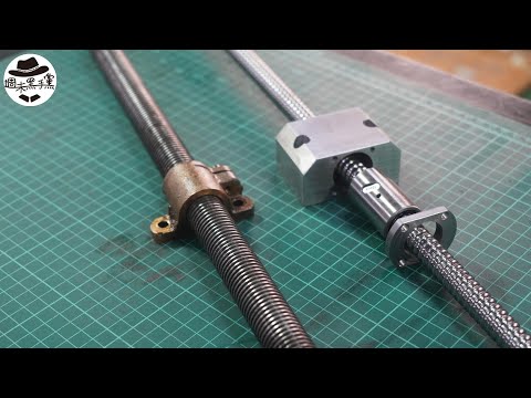 [DIY]小型銑床改造CNC，X軸螺桿改成滾珠導螺桿。Small milling machine conversion CNC, X-axis screw to ball guide screw.