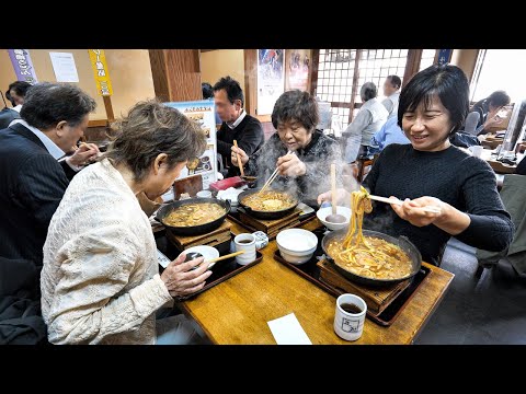 Giant miso stewed udon: Japanese Nagoya cuisine