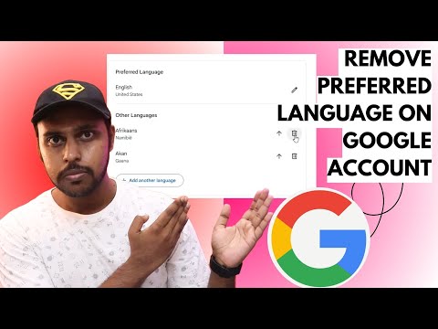 How to remove preferred  language on google account | remove language on google account