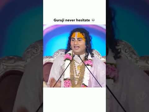 Guruji never hesitate 💀 #guruji #aniruddhacharyaji #hesitation #rosting #level #virndavan