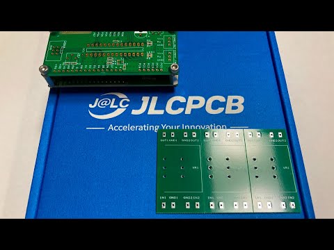 Manufactured printed circuit boards at JLCPCB !!