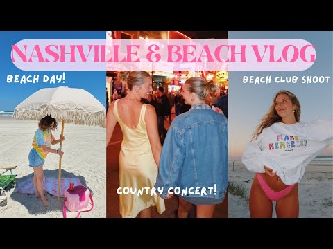 VLOG: Nashville trip, country concert, & Florida beach day!!