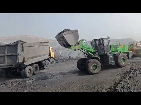 LIUGONG 5-TON ELECTRIC WHEEL LOADER 856E MAX COAL MINING WORKING VIDEO #liugong #electric #max #tons