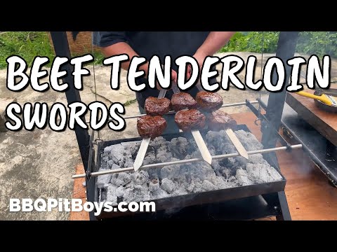 Teriyaki Beef Tenderloin Swords