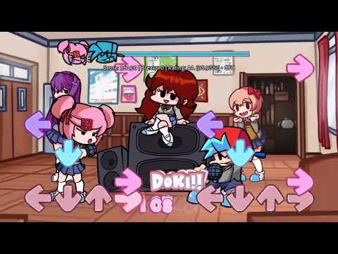 FNF MOD:Doki Doki Takeover Plus Update - My Sweets (FC) (Walkthrough/My Sweets/HARD)