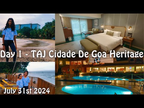 Day 1 - Goa Trip - Staycation - TAJ Cidade De Goa Heritage - PREMIUM ROOM SEA VIEW ROOM KING BED