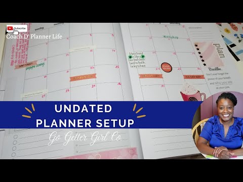 *NEW* Go Getter Girl| How to Use an Undated Planner