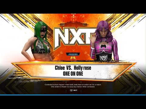 WWE 2K24 AWA Wrestling: Chloe vs Holly rose