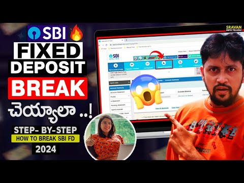 🔥 How to Close FD in SBI Internet banking telugu | How to break SBI FD using Internet banking | SBI