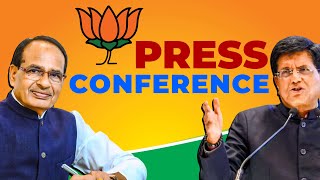 LIVE: BJP PC by Shivraj Singh Chouhan & Piyush Goyal | Ambedkar |Rahul Gandhi |Congress | BJP MP