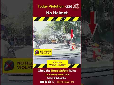 TODAY VIOLATION -230 Helmet up for your Ride Protection #chennaitrafficpolice #otr #obeytherules