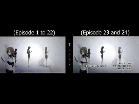 Steins;Gate - Opening 1 and 2 Comparison