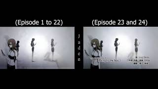 Steins;Gate - Opening 1 and 2 Comparison