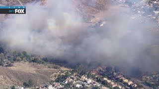 Archer fire sparks in Granada Hills