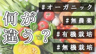 【徹底解説】オーガニック/無農薬/有機栽培/無機栽培の違いとは