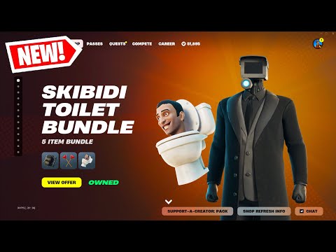 FORTNITE *SKIBIDI TOILET* ITEM SHOP UPDATE!! NEW BRAIN ROT BUNDLE OUT NOW!