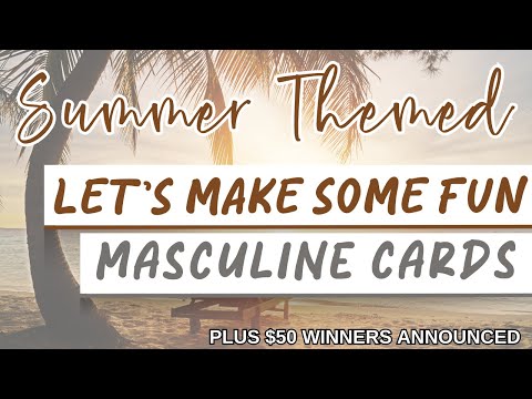 SUMMER MASCULINE CARD MAKING TUTORIAL | Flip Flop die | Handmade cards for Men 2024 | Inlovearts