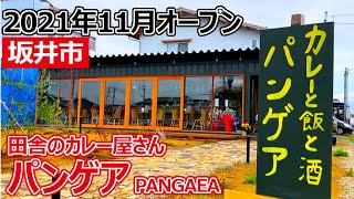 【福井のグルメ】 2021年11月オープン！　カレーと飯と酒のお店「パンゲア＿PANGAEA」　カレーライス　スパイスカレー　ランチ　福井県　坂井市