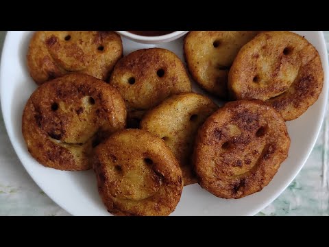 Potato Smiley Recipe | Homemade Potato Smiley #snackrecipe #potato #globalbawarchi