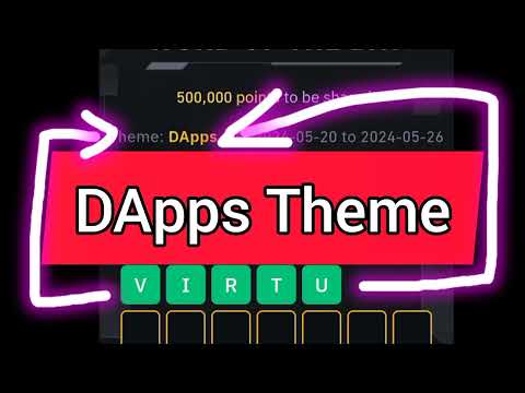 Binance Word of the day DApps Theme ||        DApps Theme Word of the day Wodl Answers #wordoftheday