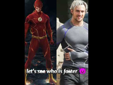 who is faster 😈 #flash #quicksilver #flashbeat