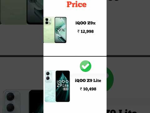 iQOO Z9 Lite vs iQOO Z9x | Konsa phone lena chahiye | Full comperijon in short