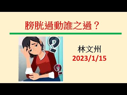 膀胱過動誰之過？－林文州20230115