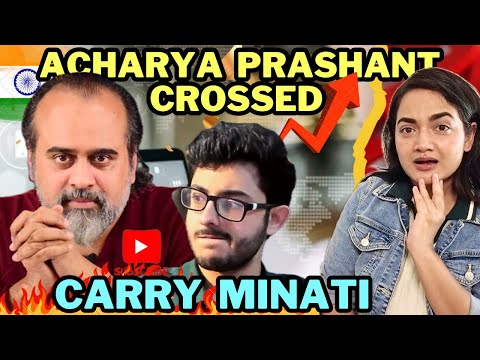 Acharya Prashant  crossed  Carry Minati  in YouTube | Asia ‘s highest Subscribed YouTube Channel 👏