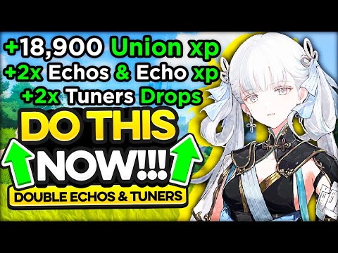 Wuthering Waves Do this NOW! before it's gone for Fast Union Leveling & Best Echos