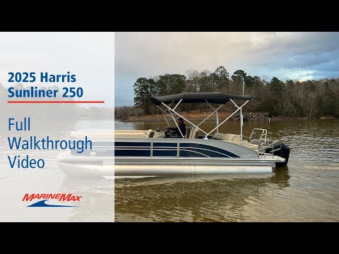 2025 Harris Sunliner 250 | Available Now at MarineMax Lake Wylie