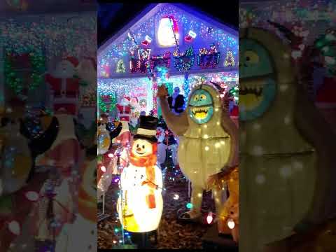 This house has over 100 Christmas displays! #christmas2022  #shorts