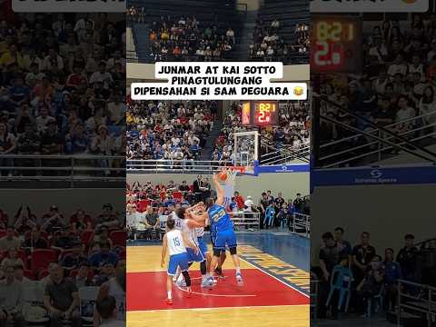 Junmar Fajardo at Kai Sotto pinagtulungang dipensahan si Sam Deguara #gilaspilipinas #gilasupdate