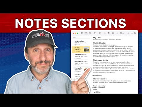 Tame Your Apple Notes By Using Sections