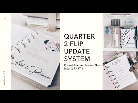 2nd Quarter 2020 Planner Flip Update | Lancelot Pocket Size Filofax Malden Stone with GTD System