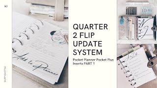 2nd Quarter 2020 Planner Flip Update | Lancelot Pocket Size Filofax Malden Stone with GTD System