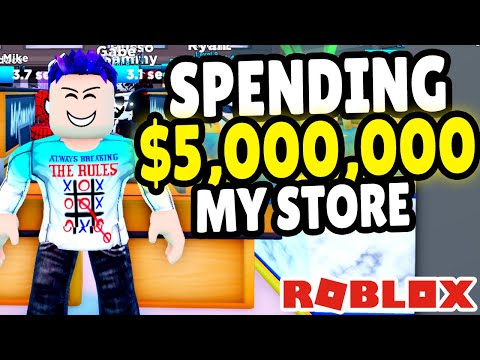 Spending $5,000,000 on My Store! (Roblox)