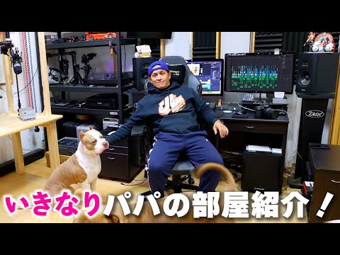 いきなりパパの部屋紹介！いつも仕事してる部屋はどんな感じ？【部屋紹介】