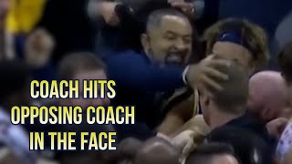 Michigan Coach hits Wisconsin Coach in the face, a breakdown