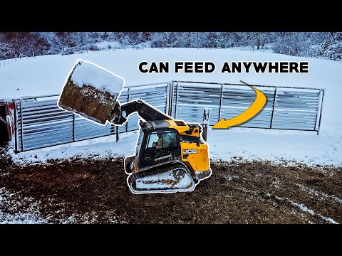 A Day in the Life - Winter Chores w/ the JCB Teleskid