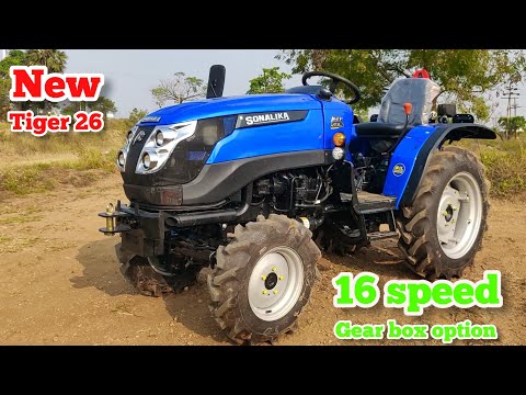 Sonalika Tiger 26 HP 4wd Mini Tractor full review | 16 speed gear box | Garden track vs Tiger